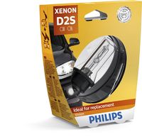 PHILIPS 85122VIS1 - Tipo de luces: Xenón<br>Tipo de lámpara: D2S (lámpara de descarga gaseosa)<br>Tensión [V]: 85<br>Potencia nominal [W]: 35<br>Modelo de zócalo, bombilla incandescente: P32d-2<br>