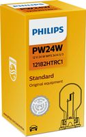 PHILIPS 12182HTRC1 - Equipamiento de vehículo: para vehículos sin luz diurna de carretera (LED)<br>Tensión [V]: 12<br>Potencia nominal [W]: 24<br>Tipo de lámpara: PW24W<br>Cantidad: 1<br>Versión: Single Box<br>Versión: Standard<br>Modelo de zócalo, bombilla incandescente: WP3.3x14.5/3<br>