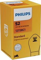 PHILIPS 12728C1 - Tipo de lámpara: S2<br>Tensión [V]: 12<br>Potencia nominal [W]: 35/35<br>Modelo de zócalo, bombilla incandescente: BA20d<br>