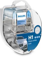 PHILIPS 12258WVUSM - Función de las luces: Faro adicional de luces de carretera<br>Tipo de lámpara: H1<br>Tensión [V]: 12<br>Potencia nominal [W]: 55<br>Modelo de zócalo, bombilla incandescente: P14.5s<br>