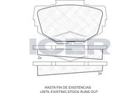 Andel 180272 - Juego de pastillas de freno