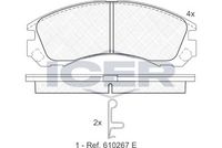 ACKOJA A370023 - Juego de pastillas de freno - Green Mobility Parts