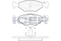 ANDEL 181596 - Juego de pastillas de freno