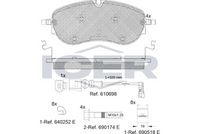 Andel 182391 - Juego de pastillas de freno