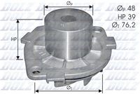 ANDEL ANB0003 - Bomba de agua, refrigeración del motor