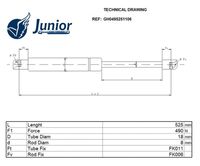 Andel ARGH0495224 - Muelle neumático, maletero/compartimento de carga