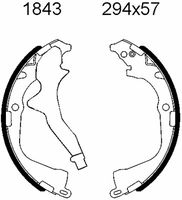 ANDEL A1843 - Juego de zapatas de frenos