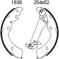 ANDEL A1838 - Juego de zapatas de frenos