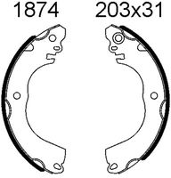 ANDEL A1874 - Juego de zapatas de frenos