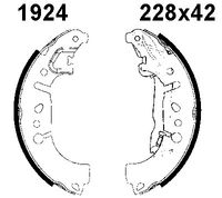 Andel A1924 - Juego de zapatas de frenos