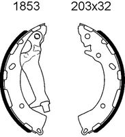 ANDEL A1853 - Juego de zapatas de frenos