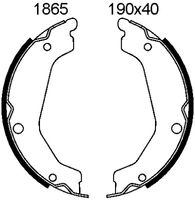 ANDEL A1865 - Juego de zapatas de frenos, freno de estacionamiento