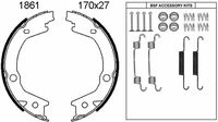 ANDEL A1861K - Juego de zapatas de frenos, freno de estacionamiento