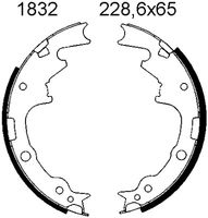 ANDEL A1832 - Juego de zapatas de frenos