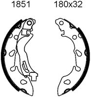 ANDEL A1851 - Juego de zapatas de frenos