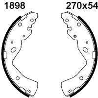 ANDEL A1898 - Juego de zapatas de frenos