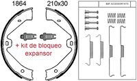 ANDEL A1864K - Juego de zapatas de frenos, freno de estacionamiento