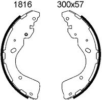 ANDEL A1816 - Juego de zapatas de frenos