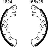 Andel A1824 - Juego de zapatas de frenos