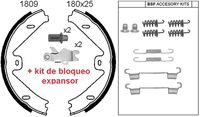 ANDEL A1809K - Juego de zapatas de frenos, freno de estacionamiento