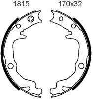 Andel A1815 - Juego de zapatas de frenos, freno de estacionamiento