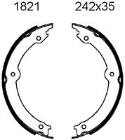 ANDEL A1821 - Juego de zapatas de frenos, freno de estacionamiento