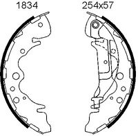 ANDEL A1834 - Juego de zapatas de frenos