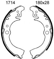 ANDEL A1714 - Juego de zapatas de frenos