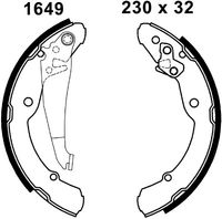 ANDEL A1649 - Juego de zapatas de frenos