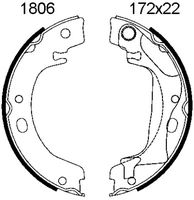 ANDEL A1806 - Juego de zapatas de frenos, freno de estacionamiento