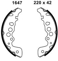 ANDEL A1647 - Juego de zapatas de frenos