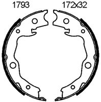 ANDEL A1793 - Juego de zapatas de frenos, freno de estacionamiento