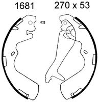 ANDEL A1681 - Juego de zapatas de frenos