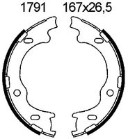 Andel A1791 - Juego de zapatas de frenos, freno de estacionamiento