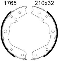 ANDEL A1765 - Juego de zapatas de frenos, freno de estacionamiento