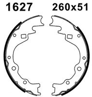 ANDEL A1627 - Juego de zapatas de frenos