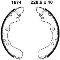 ANDEL A1674 - Juego de zapatas de frenos