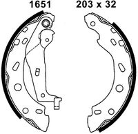 ANDEL A1651 - Juego de zapatas de frenos