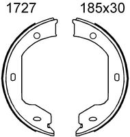 Andel A1727 - Juego de zapatas de frenos, freno de estacionamiento