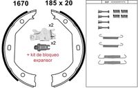 Andel A1670 - Juego de zapatas de frenos, freno de estacionamiento