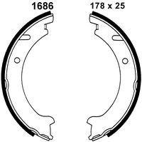 Andel A1686 - Juego de zapatas de frenos, freno de estacionamiento