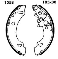 ANDEL A1558 - Juego de zapatas de frenos