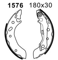 ANDEL A1576 - Juego de zapatas de frenos