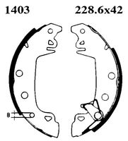 ANDEL A1403 - Juego de zapatas de frenos