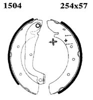 ANDEL A1504 - Juego de zapatas de frenos