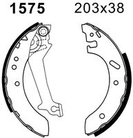 ANDEL A1575 - Juego de zapatas de frenos