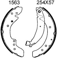 ANDEL A1563 - Juego de zapatas de frenos