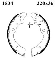 Andel A1534 - Juego de zapatas de frenos