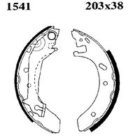 ANDEL A1541 - Juego de zapatas de frenos