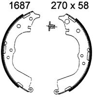 ANDEL A1687 - Juego de zapatas de frenos